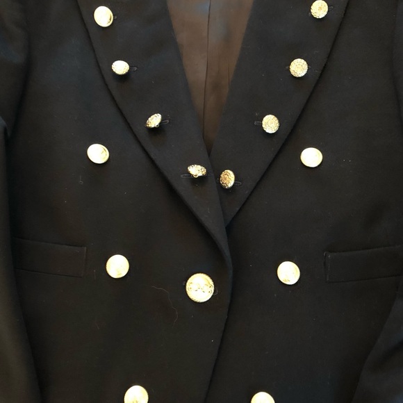 Vintage Canadian Black Wool Military Jacket - Chest 40 - Unisex -Short Tuxedo - Picture 12 of 14